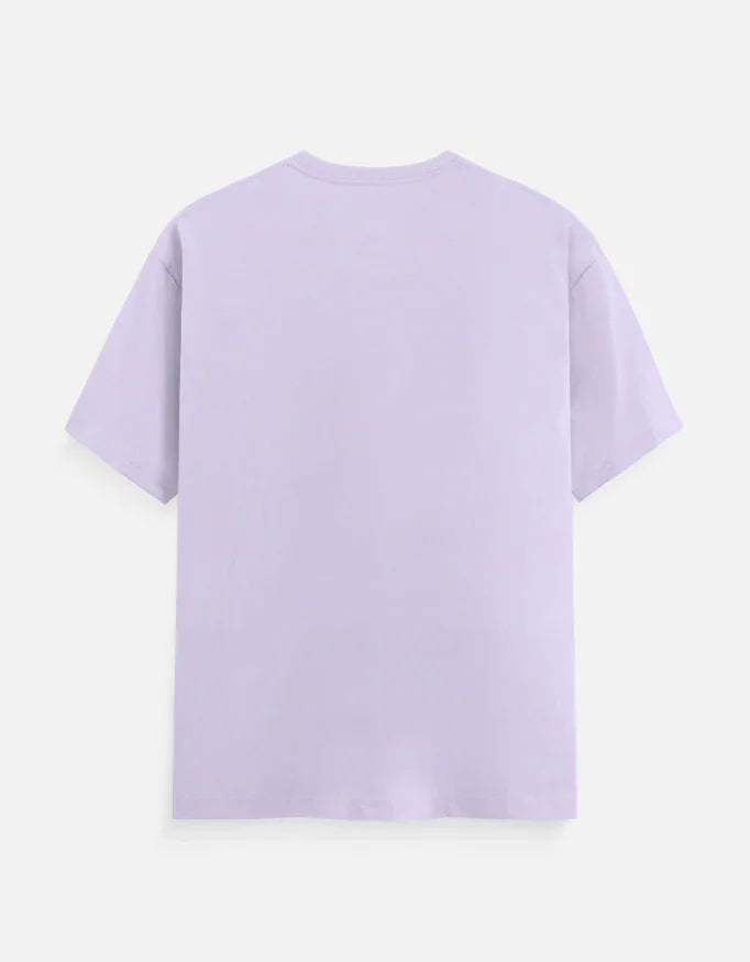Back view of plain lavender t-shirt, Nairove Closet casual fashion collection