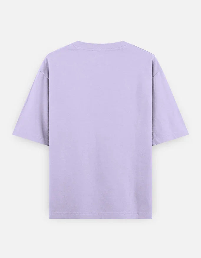 Back view of a plain lavender t-shirt, short sleeves, soft cotton, Nairove Closet fashion.