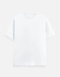 Plain white short-sleeve t-shirt, Nairove Closet minimalist fashion, clean background