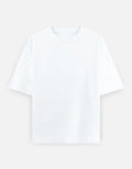 Plain white oversized t-shirt on white background, Nairove Closet fashion basics collection