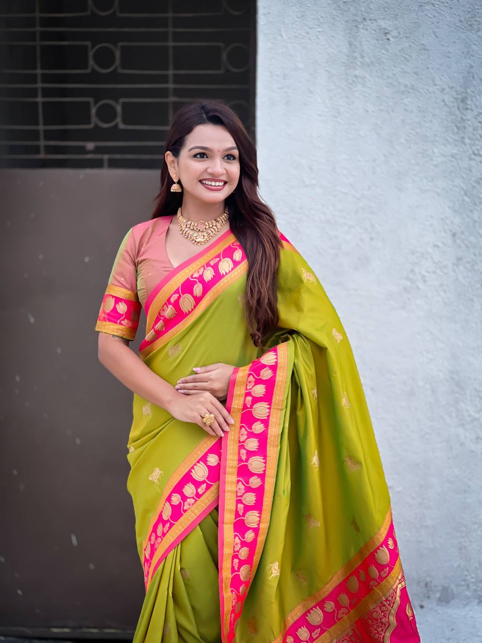 Green Paithani Saree