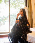 Black Georgette Saree