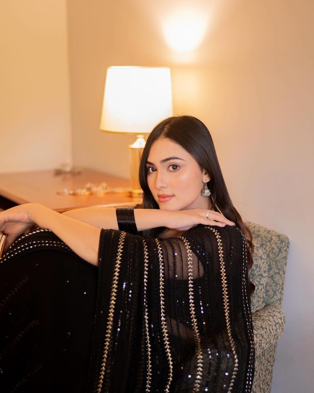 Black Georgette Saree