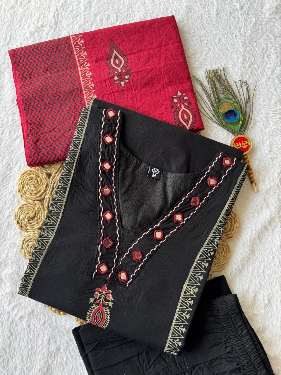 Black Kurti Set