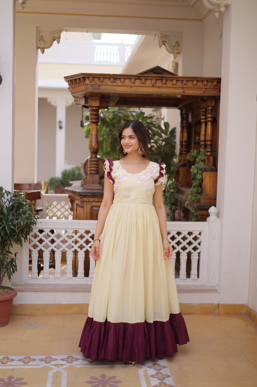 Cream Cotton Gown