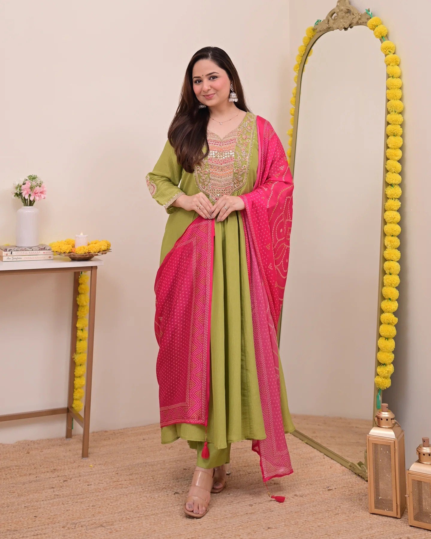 Green Anarkali