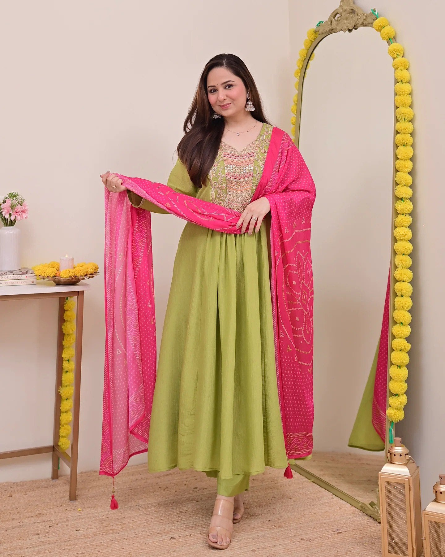 Green Anarkali