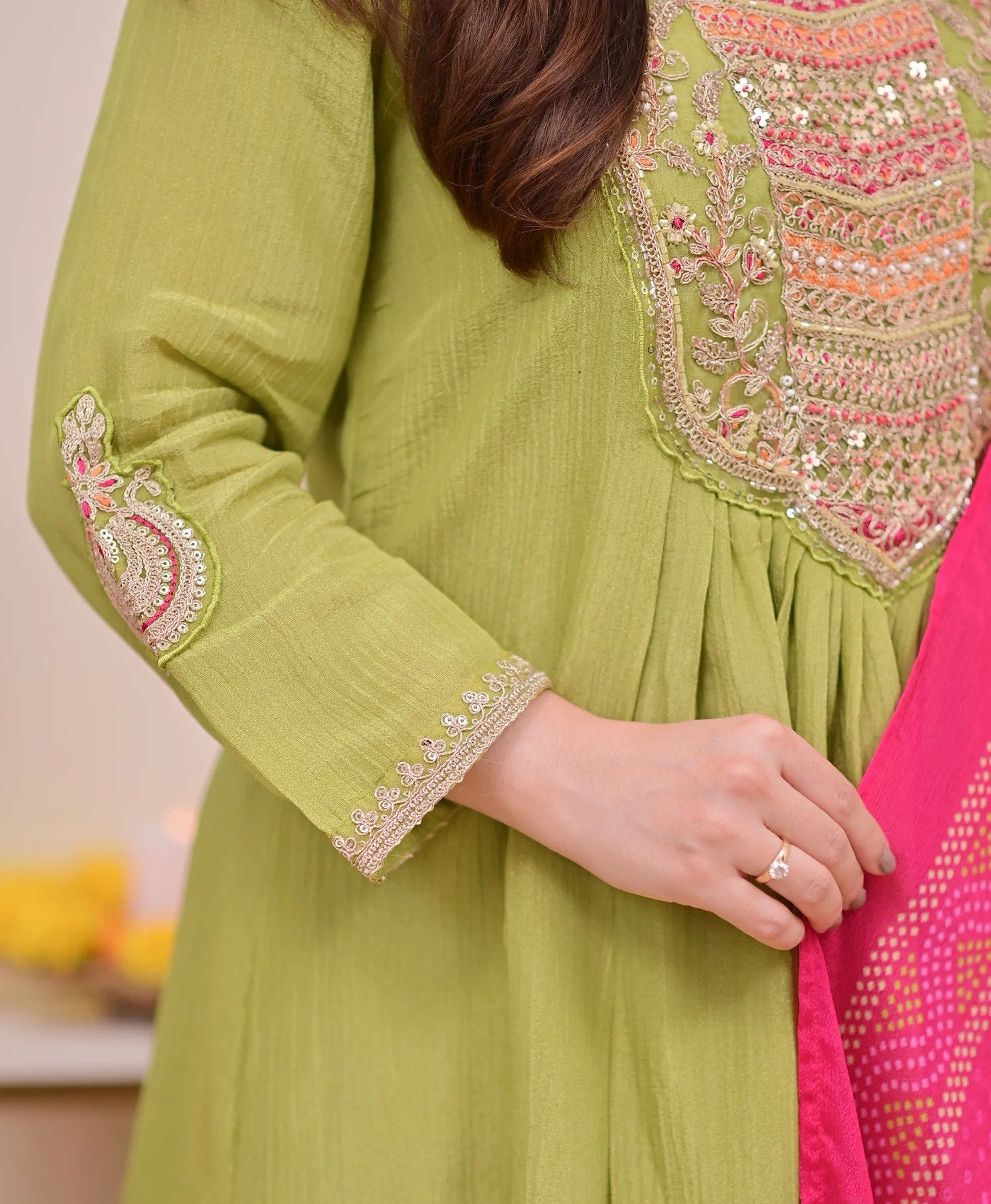 Green Anarkali