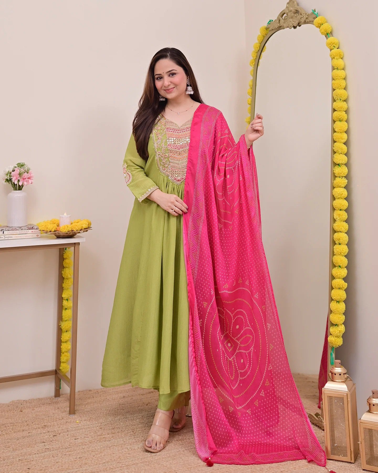 Green Anarkali