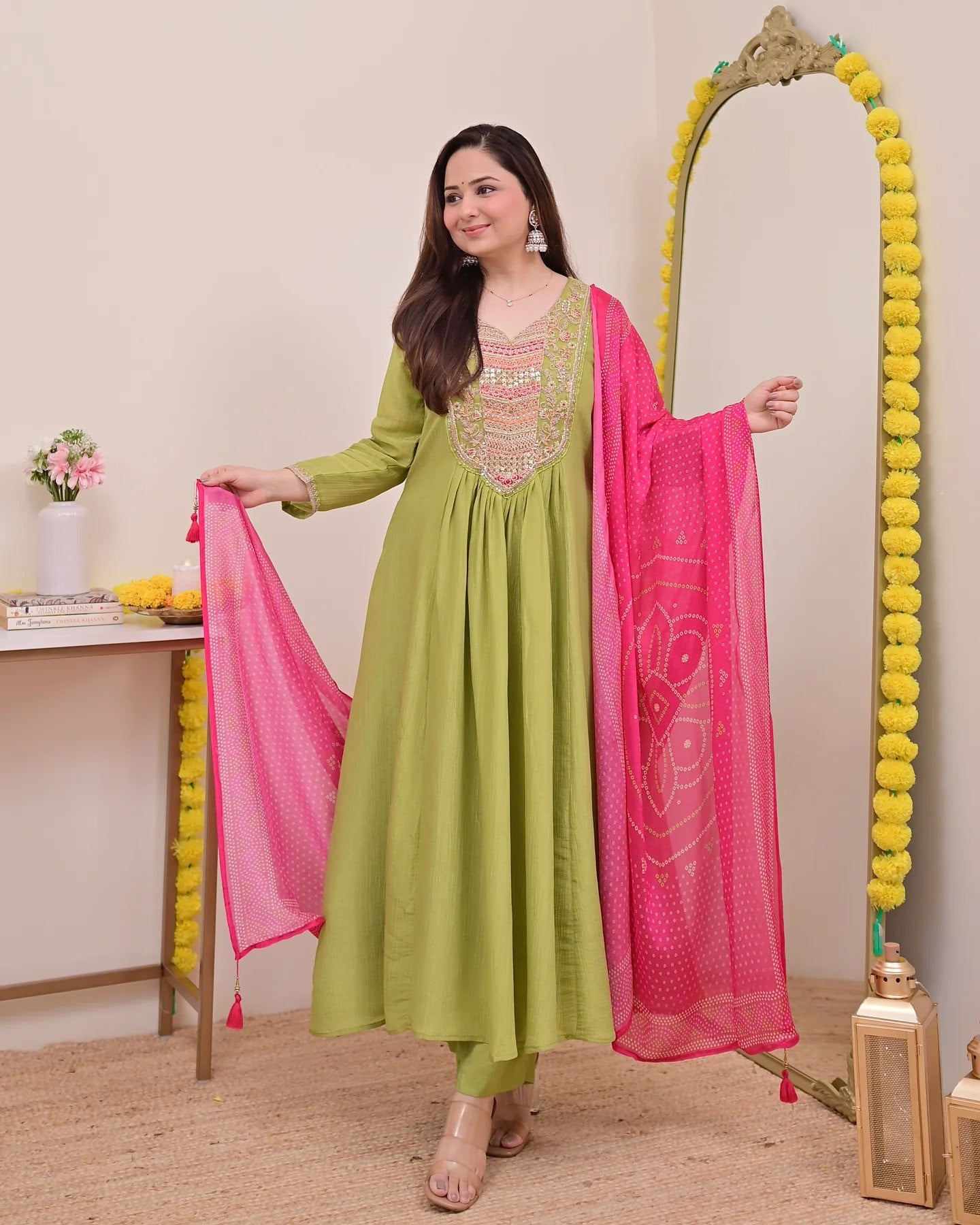 Green Anarkali