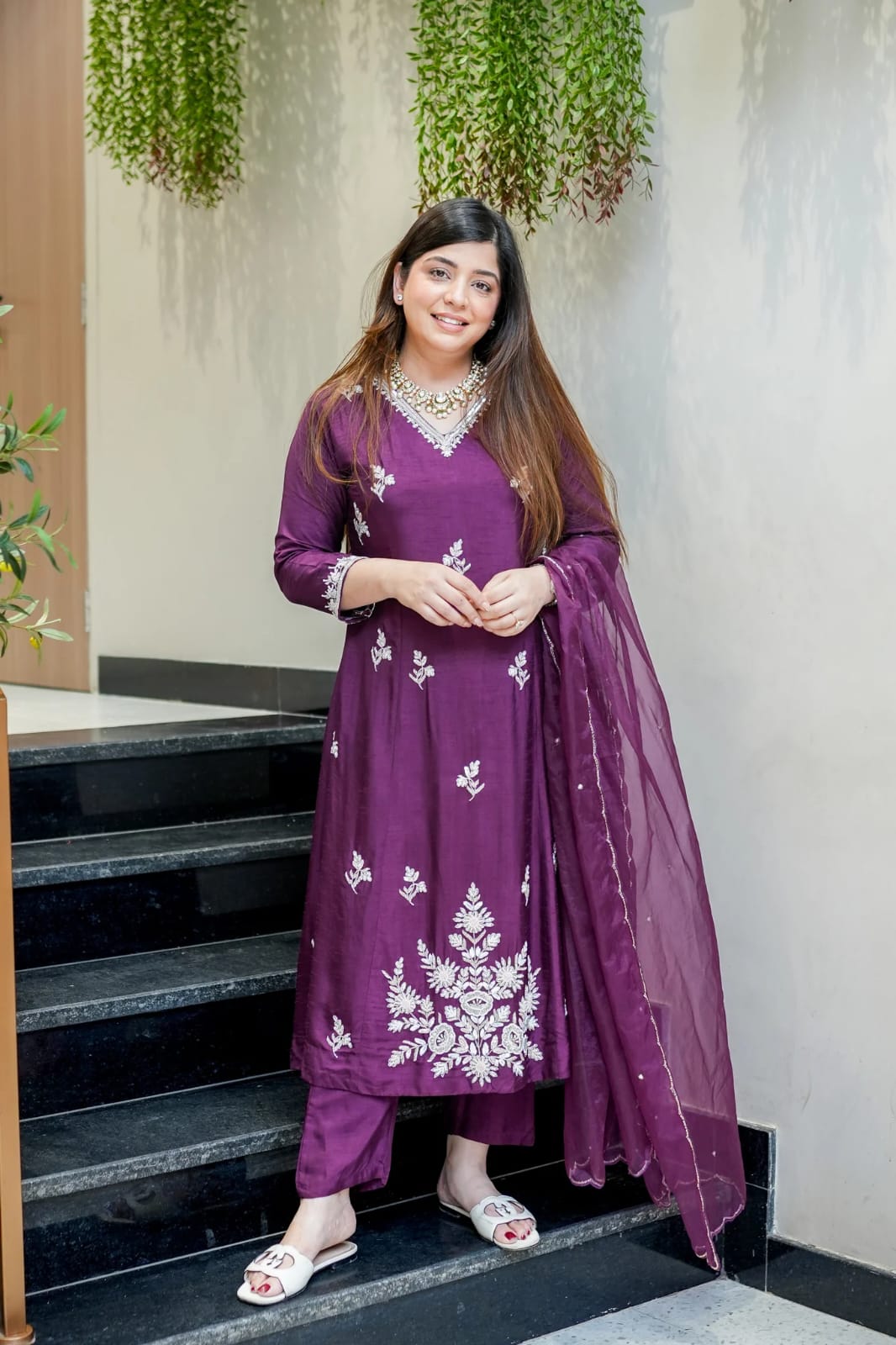 Purple Kurti set