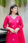 Wine Pink Kurti Set