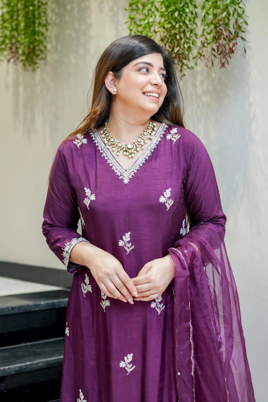 Purple Kurti set