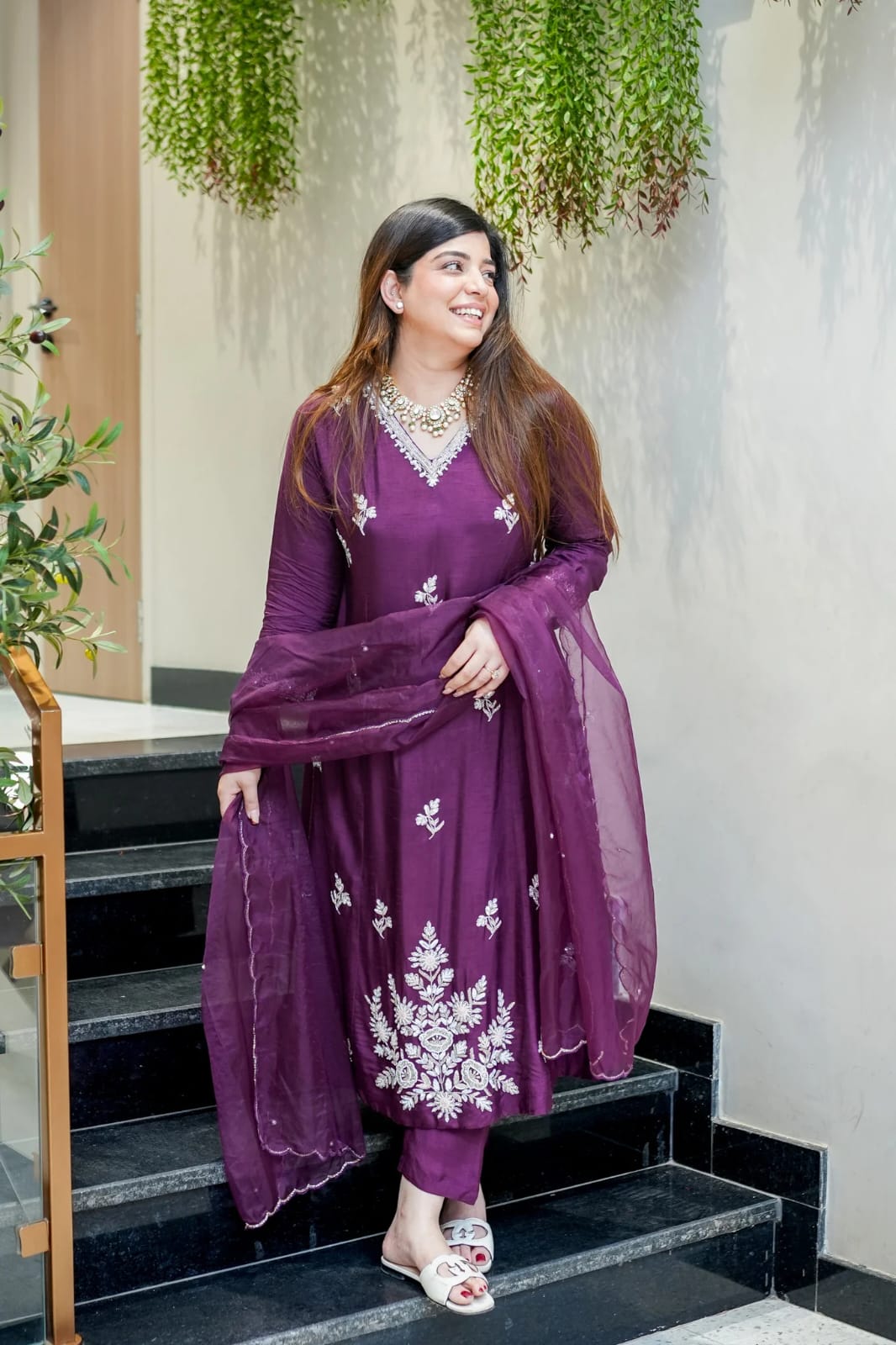 Purple Kurti set