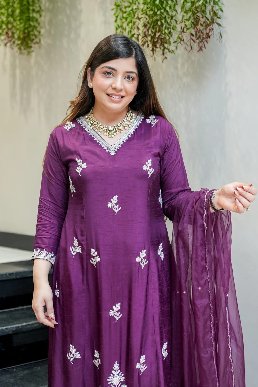 Purple Kurti set