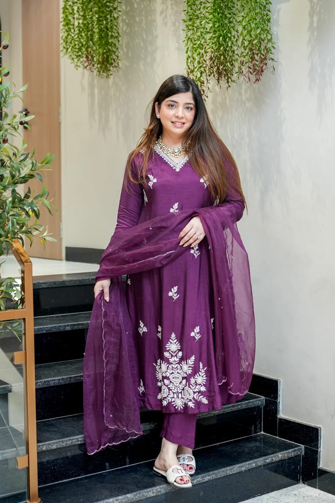 Purple Kurti set