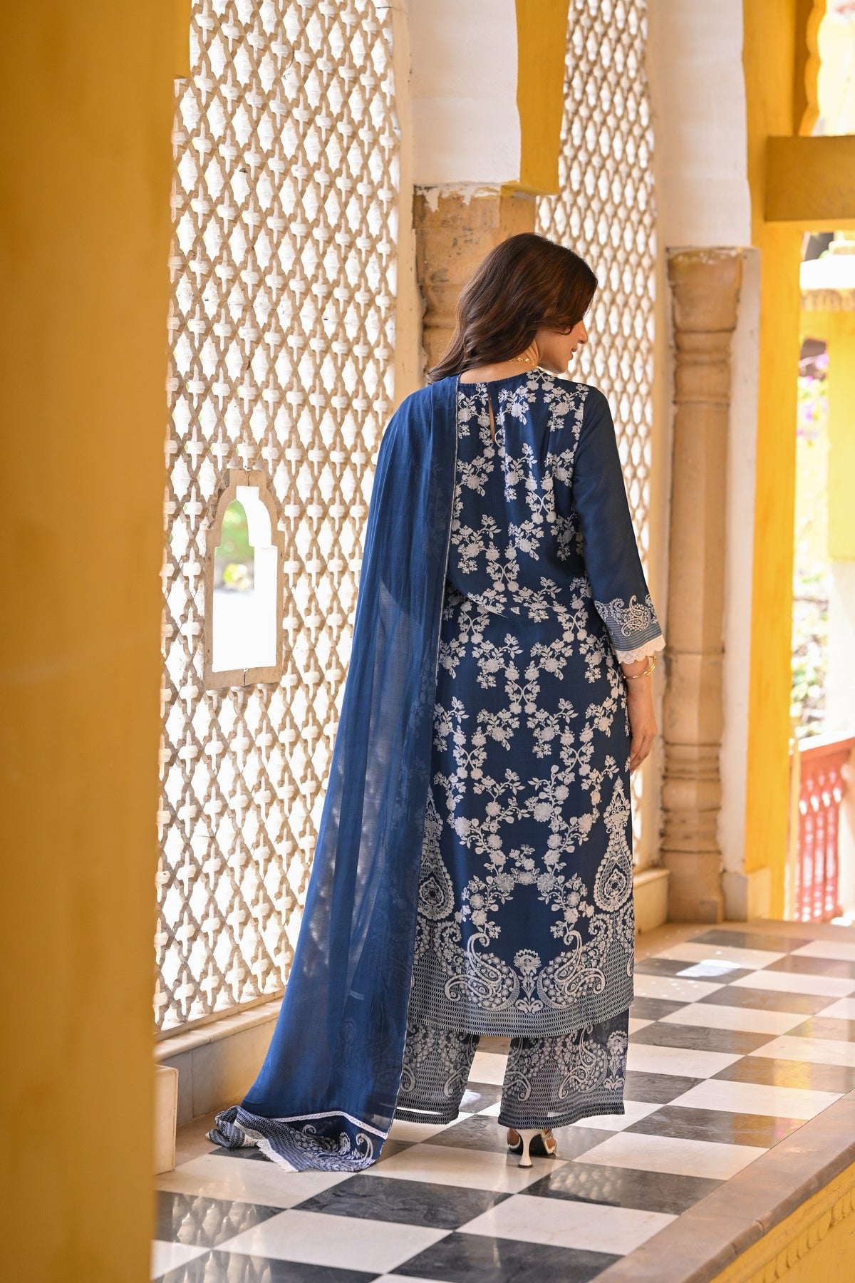 Blue Kurti Set