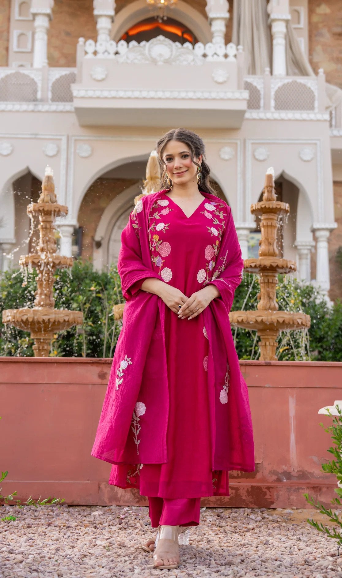 Pink Kurti Set