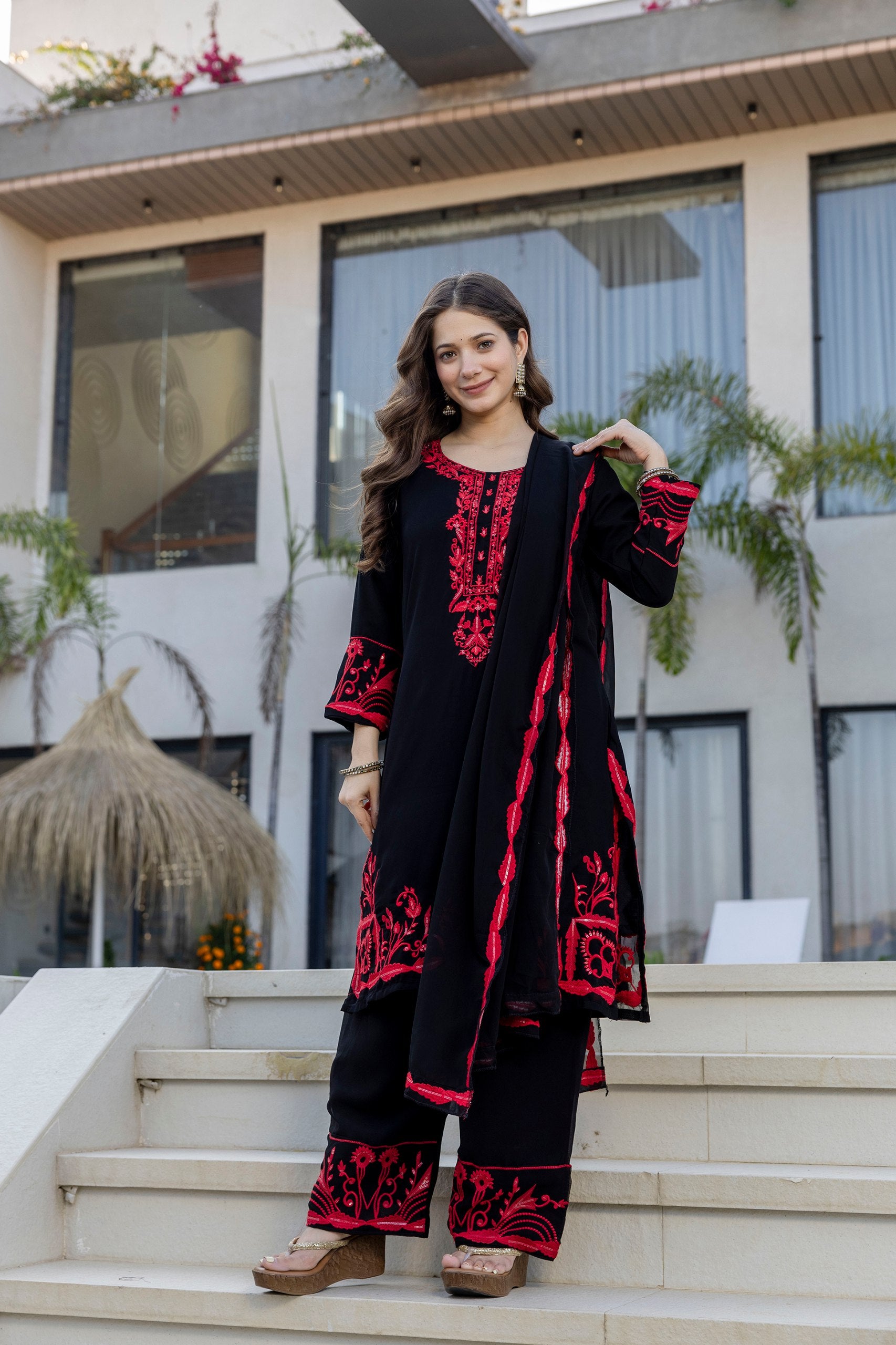 Black Kurti Set