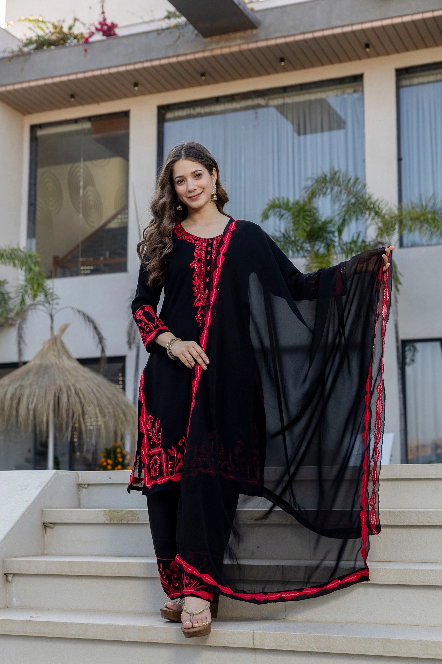 Black Kurti Set