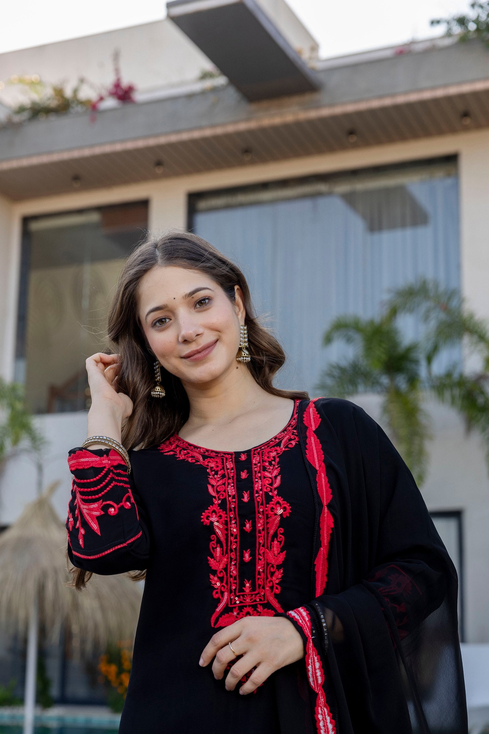 Black Kurti Set
