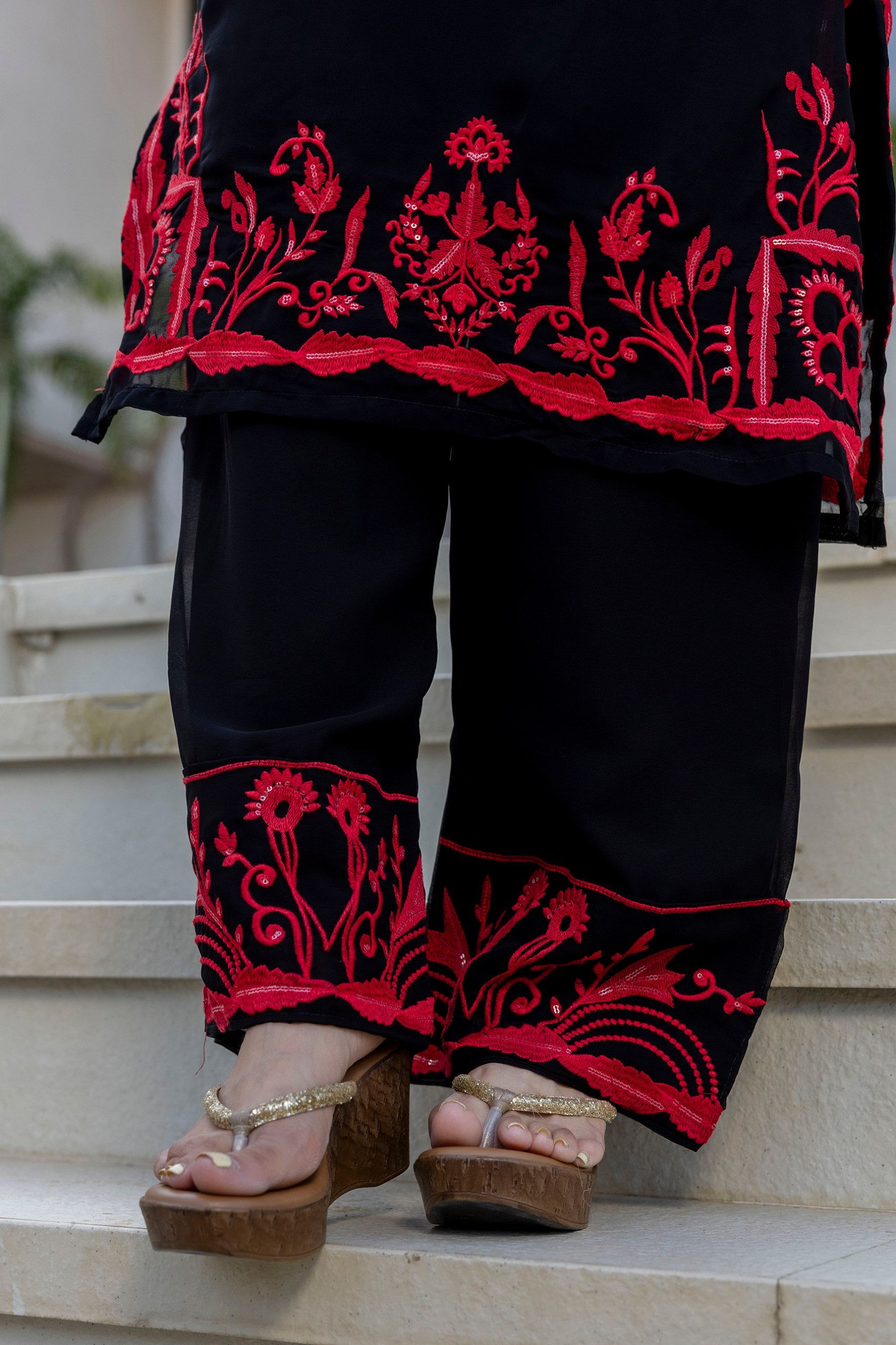 Black Kurti Set
