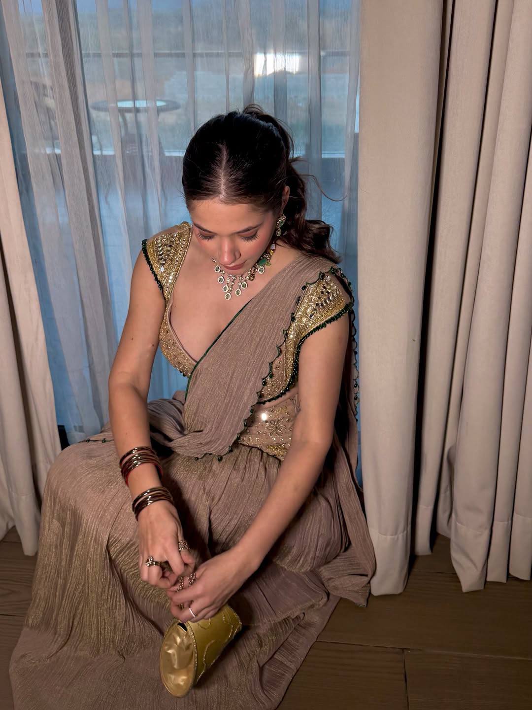 Champagne Gold Georgette