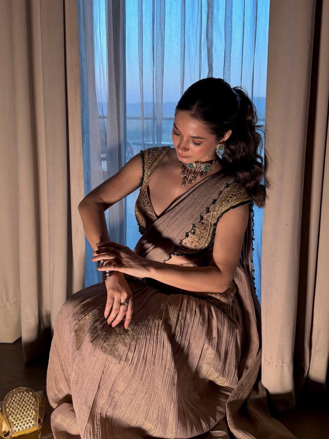 Champagne Gold Georgette