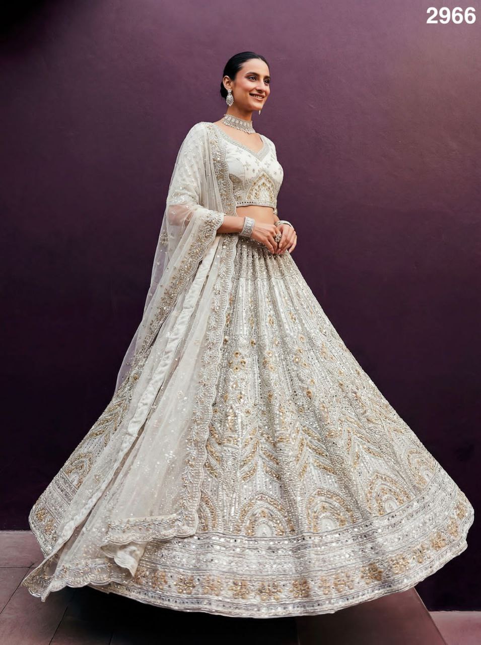 White Mirror Lehenga