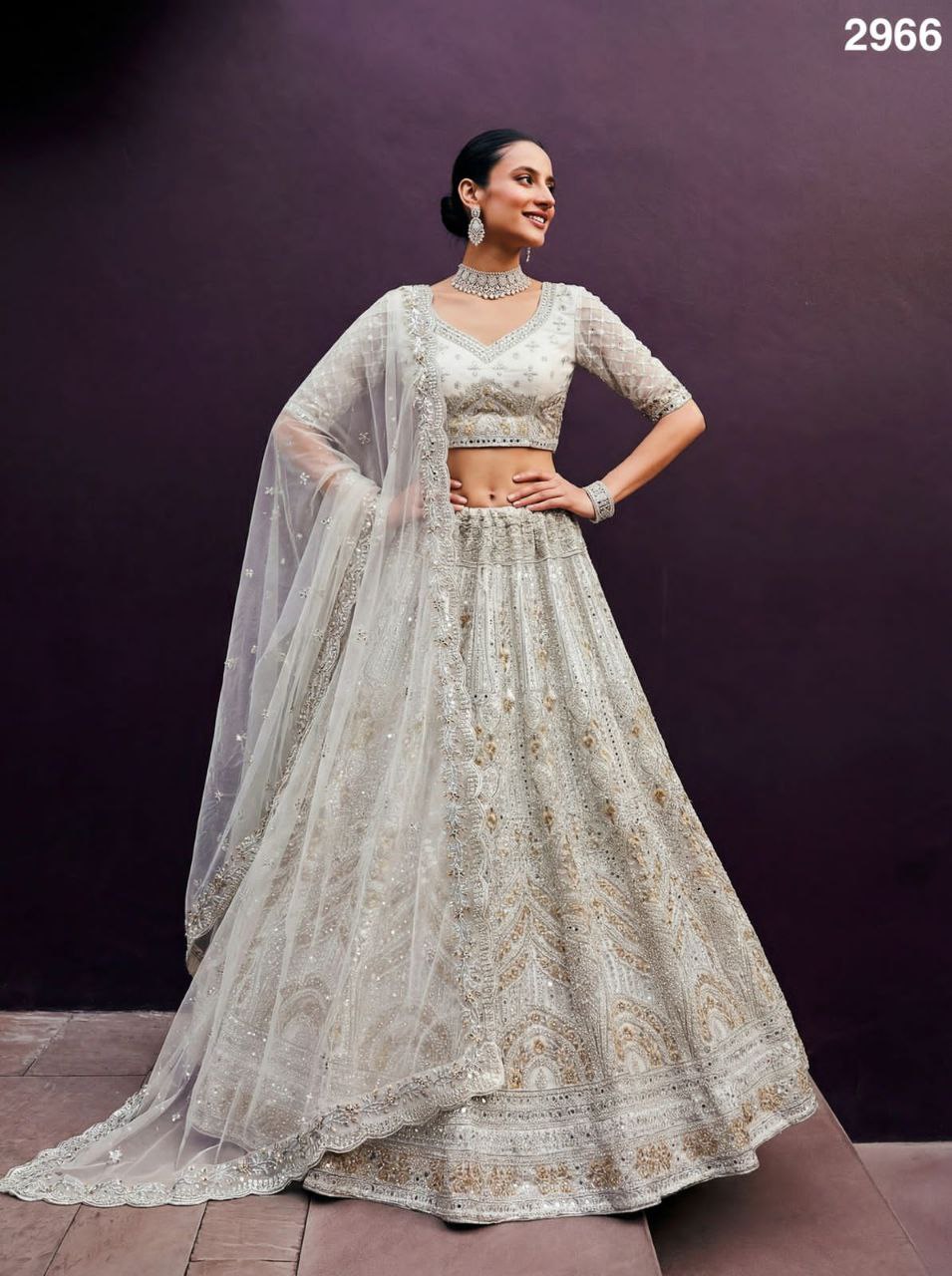 White Mirror Lehenga
