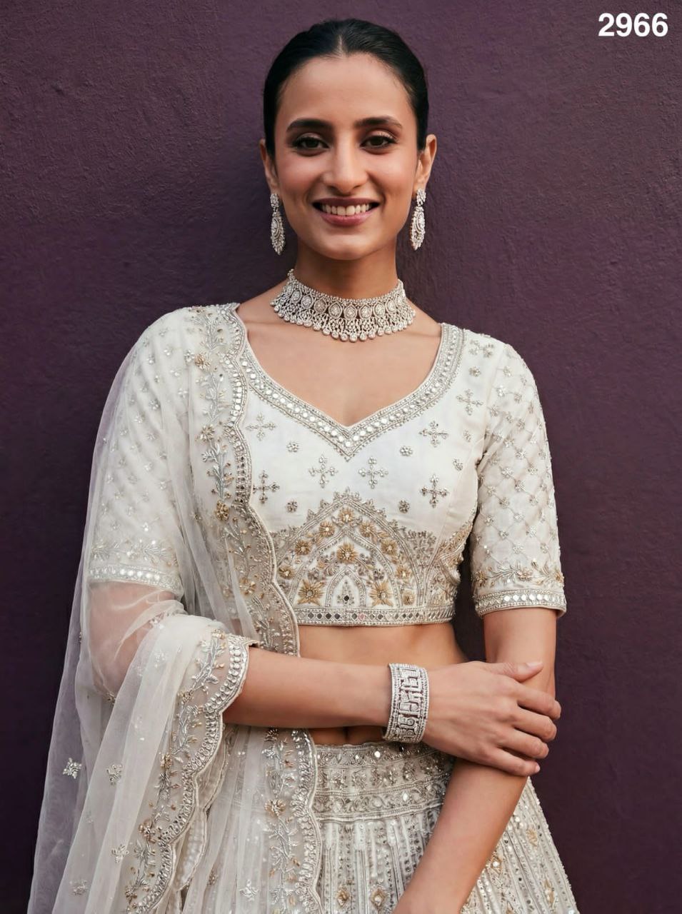 White Mirror Lehenga
