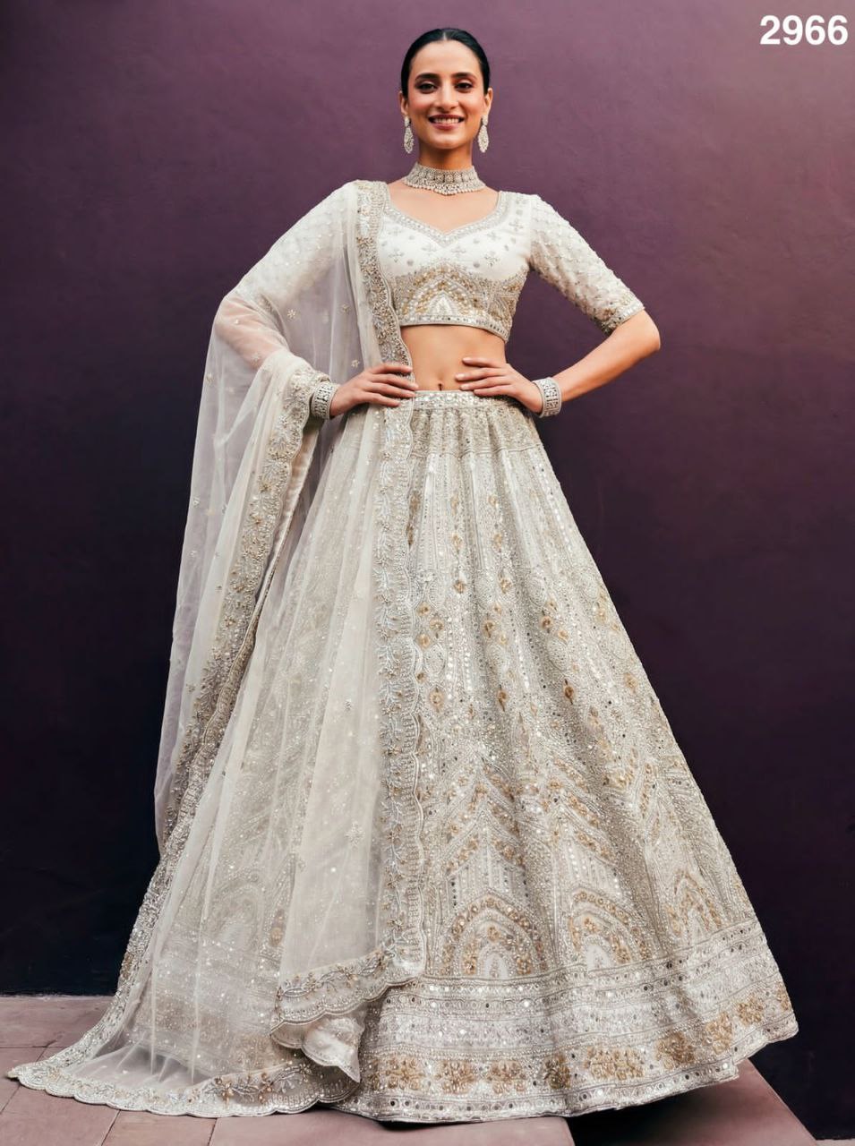 White Mirror Lehenga