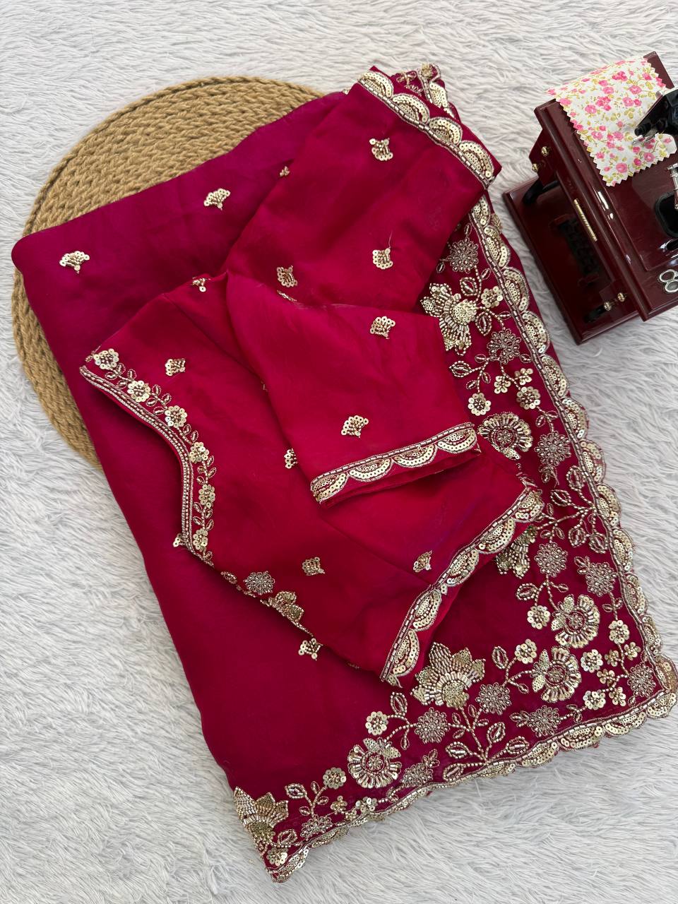 Red Silk Saree