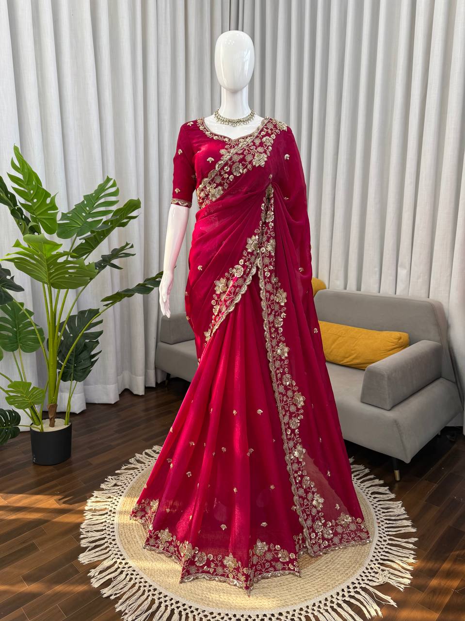 Red Silk Saree