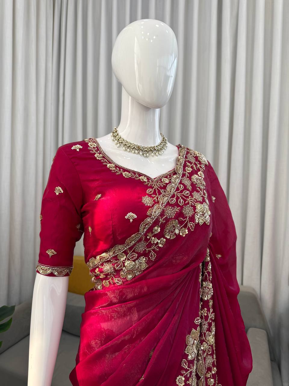 Red Silk Saree