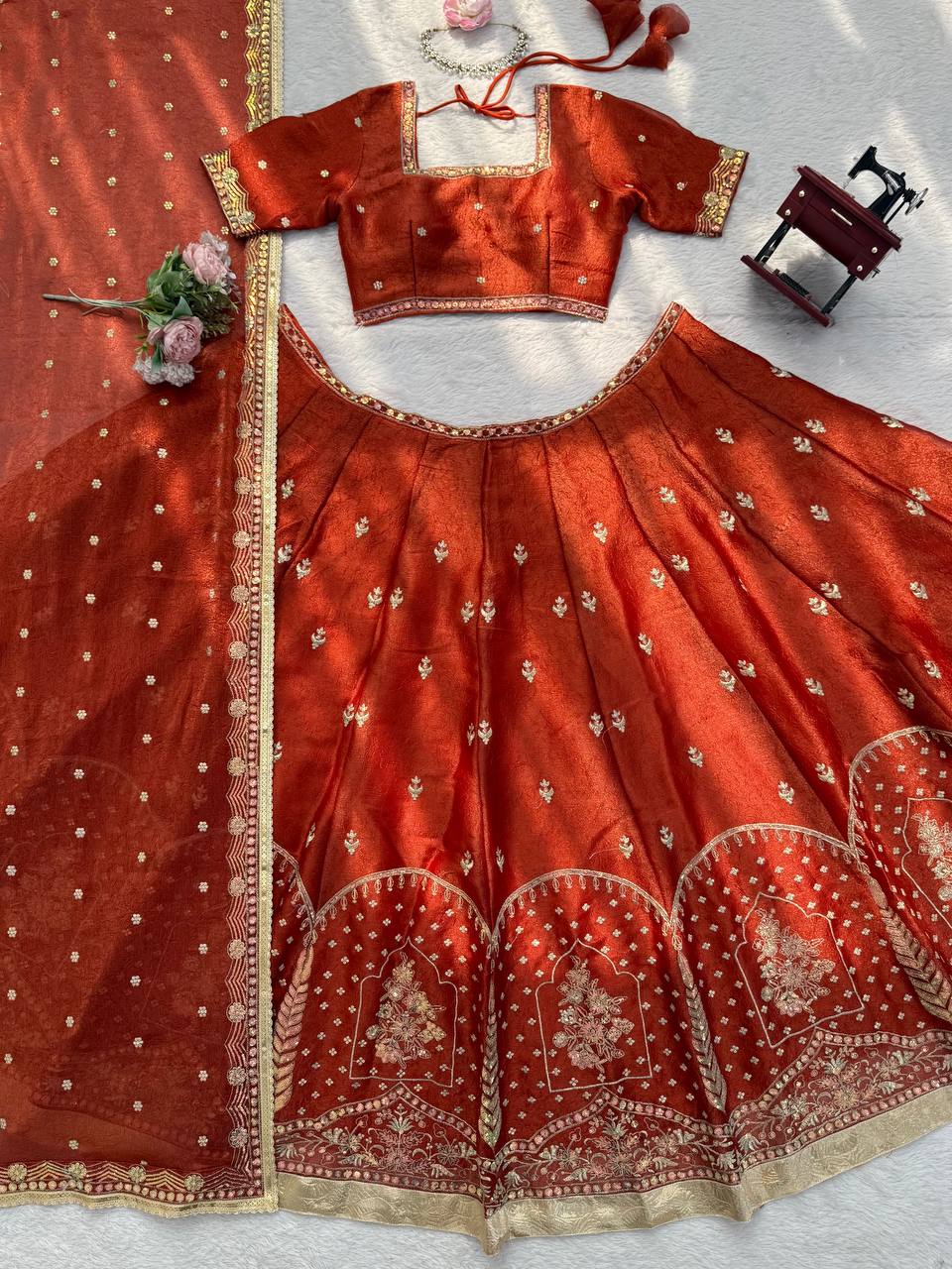 Orange Lehenga