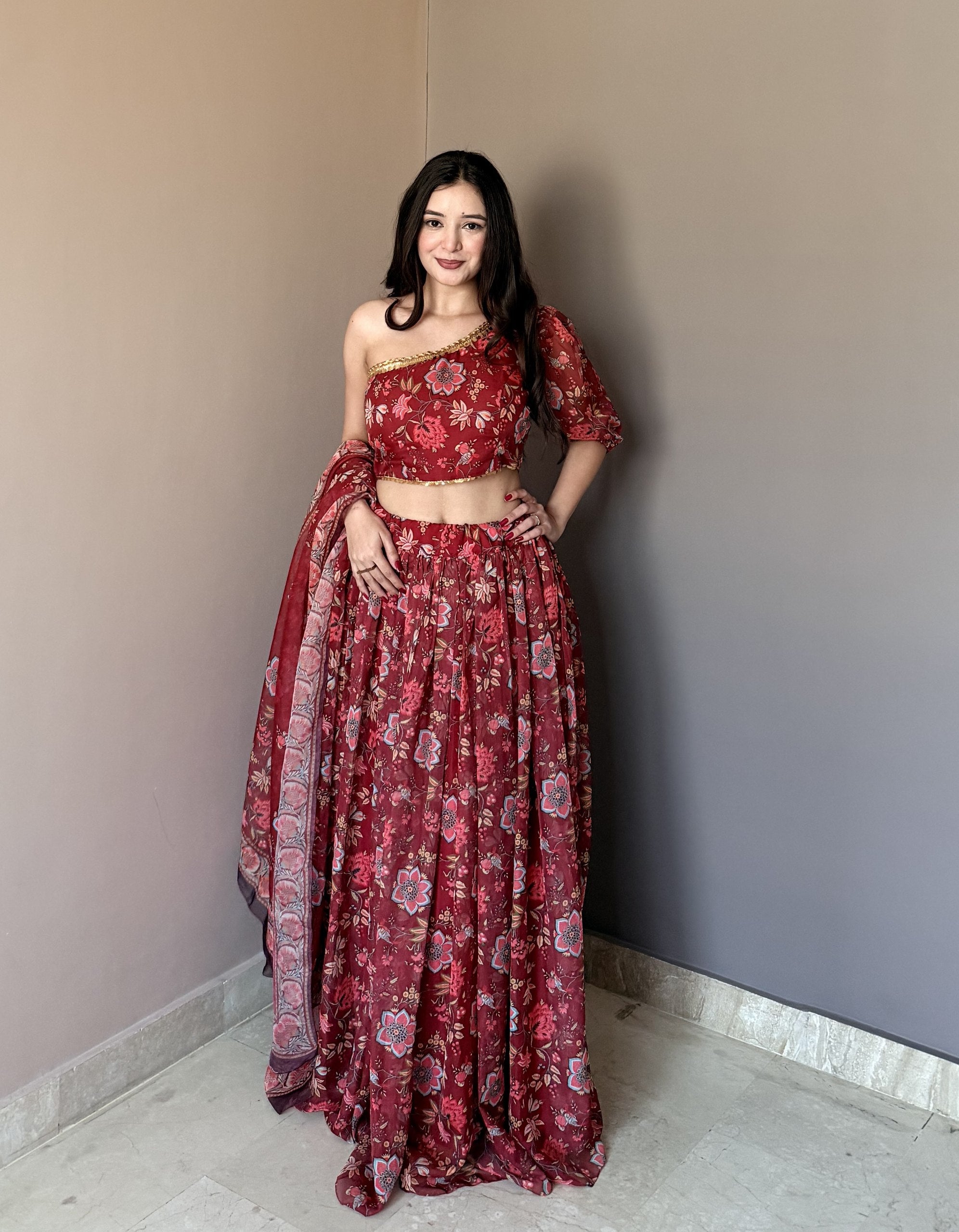 Floral Printed Lehenga